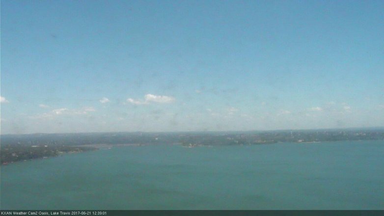 Lake Travis webcam, June 21, 2017 12:05 PM CT