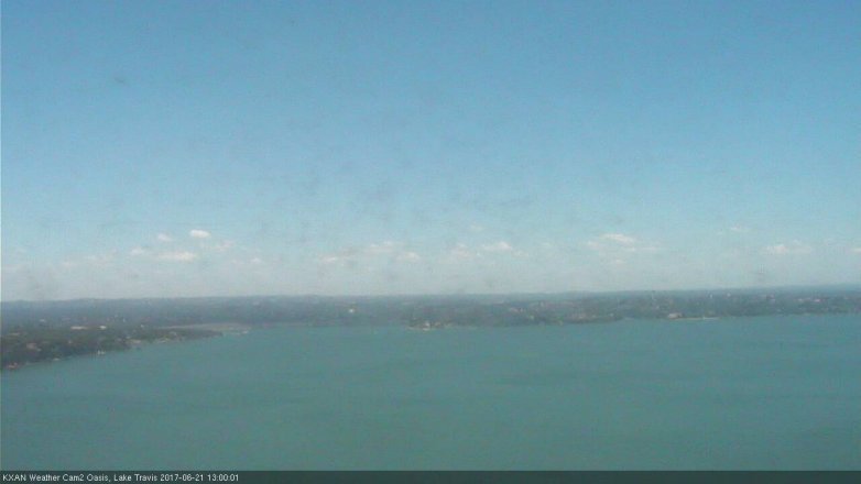 Lake Travis webcam, June 21, 2017 12:15 PM CT