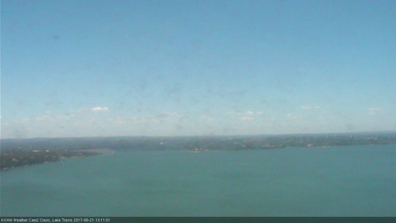 Lake Travis webcam, June 21, 2017 12:40 PM CT