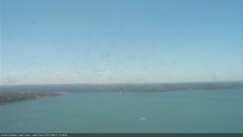 Lake Travis webcam, June 21, 2017 12:55 PM CT