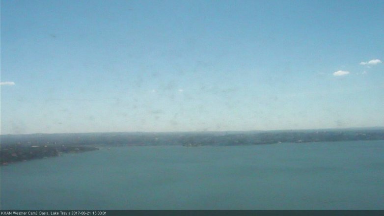 Lake Travis webcam, June 21, 2017 2:15 PM CT