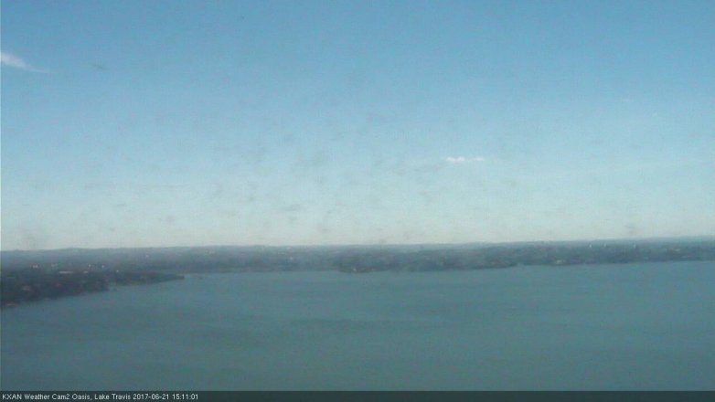 Lake Travis webcam, June 21, 2017 2:35 PM CT