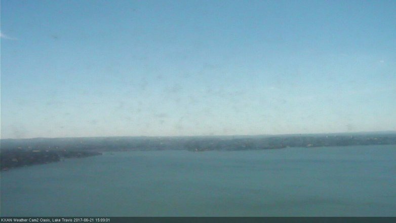 Lake Travis webcam, June 21, 2017 2:40 PM CT