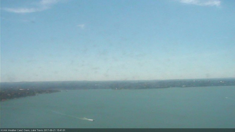 Lake Travis webcam, June 21, 2017 2:55 PM CT