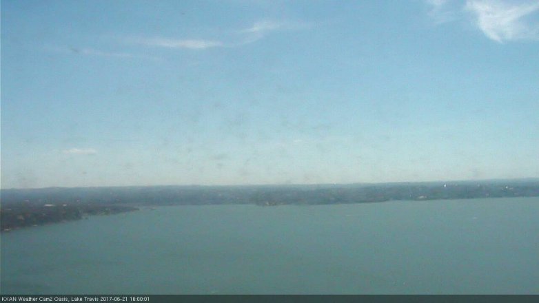 Lake Travis webcam, June 21, 2017 3:05 PM CT