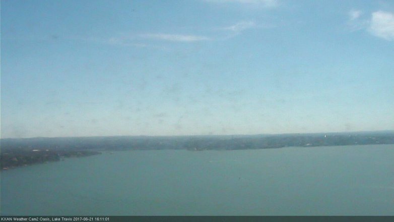 Lake Travis webcam, June 21, 2017 3:30 PM CT