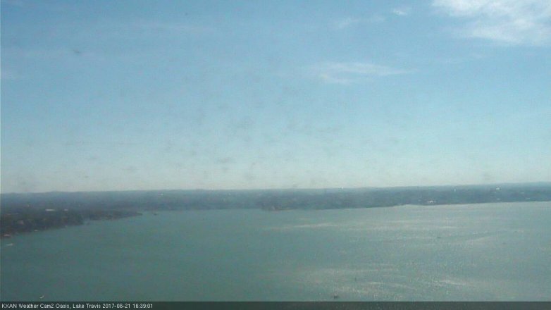 Lake Travis webcam, June 21, 2017 4:00 PM CT