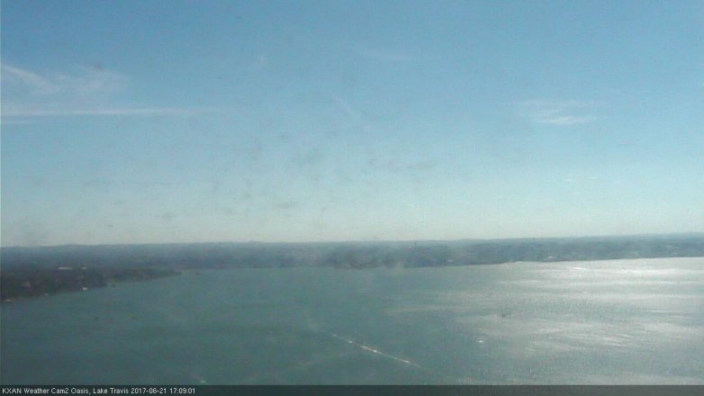 Lake Travis webcam, June 21, 2017 4:15 PM CT