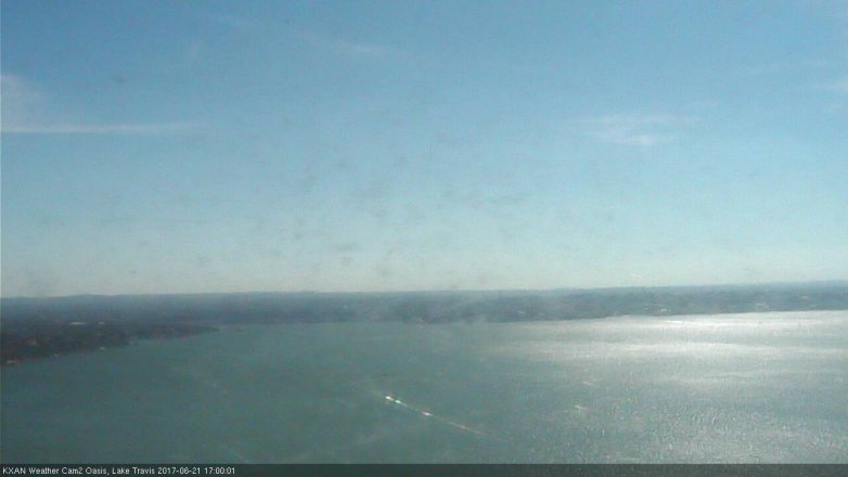 Lake Travis webcam, June 21, 2017 4:30 PM CT