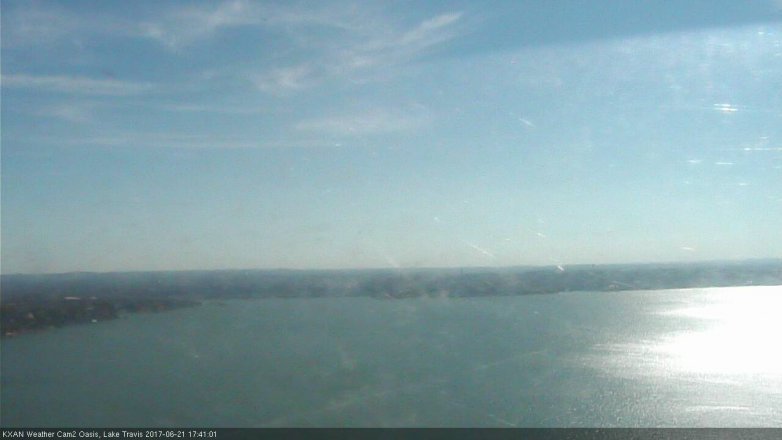 Lake Travis webcam, June 21, 2017 5:05 PM CT