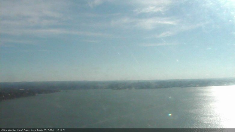 Lake Travis webcam, June 21, 2017 5:15 PM CT