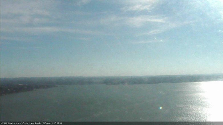 Lake Travis webcam, June 21, 2017 5:35 PM CT
