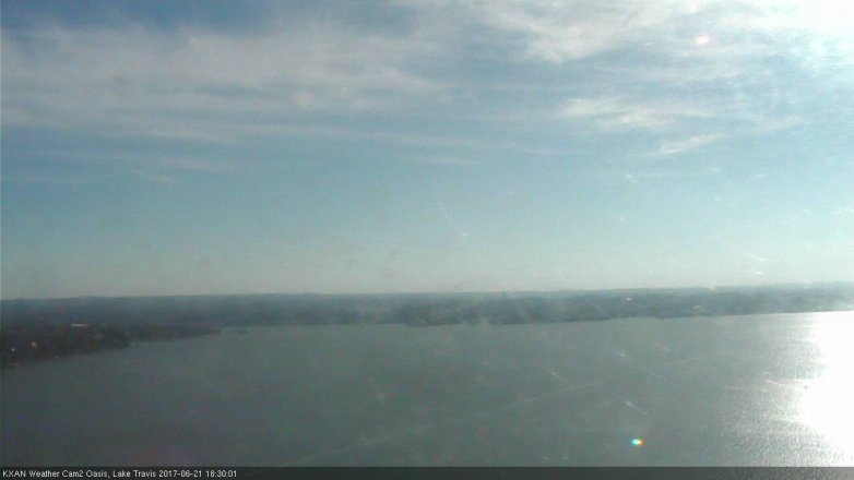 Lake Travis webcam, June 21, 2017 6:00 PM CT