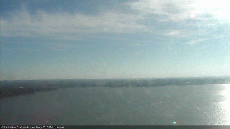 Lake Travis webcam, June 21, 2017 6:05 PM CT