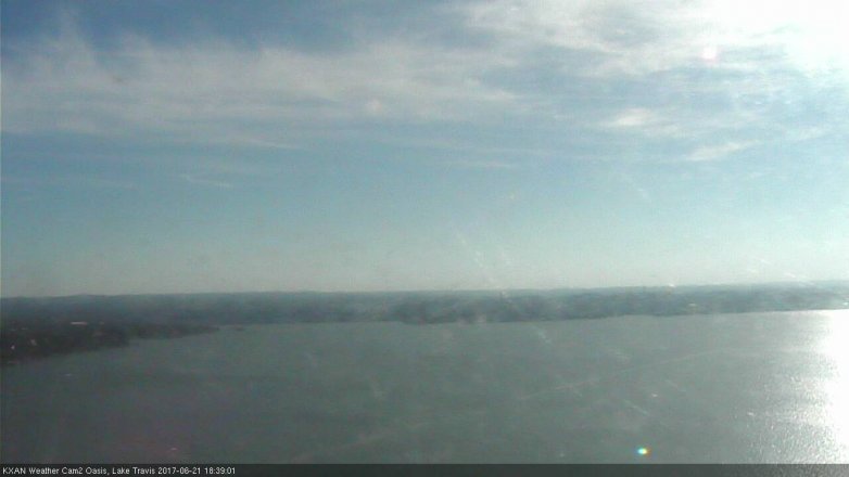 Lake Travis webcam, June 21, 2017 6:10 PM CT