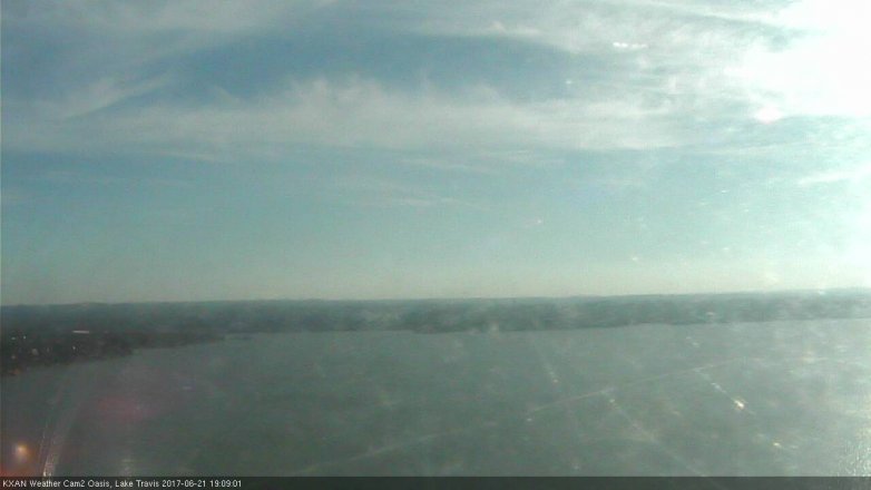 Lake Travis webcam, June 21, 2017 6:20 PM CT