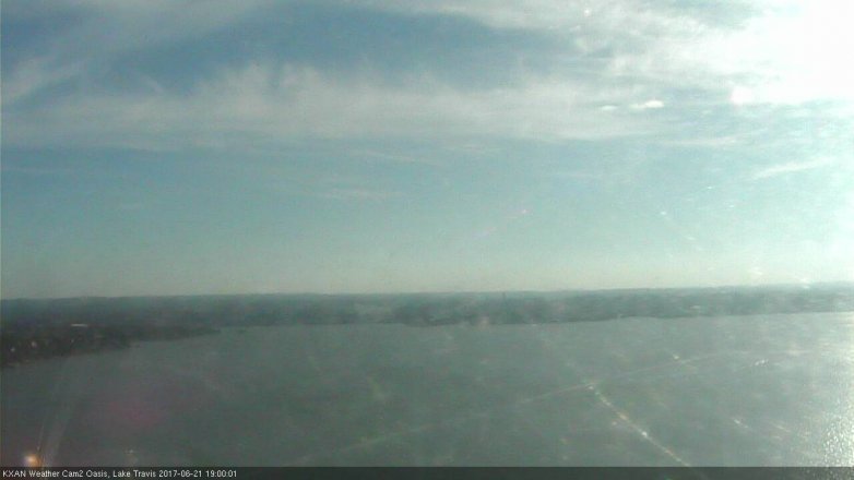 Lake Travis webcam, June 21, 2017 6:30 PM CT