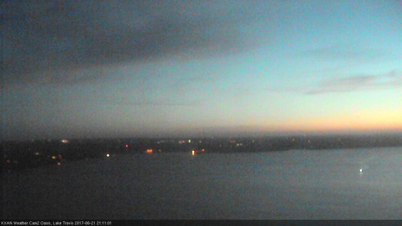 Lake Travis webcam, June 21, 2017 8:25 PM CT