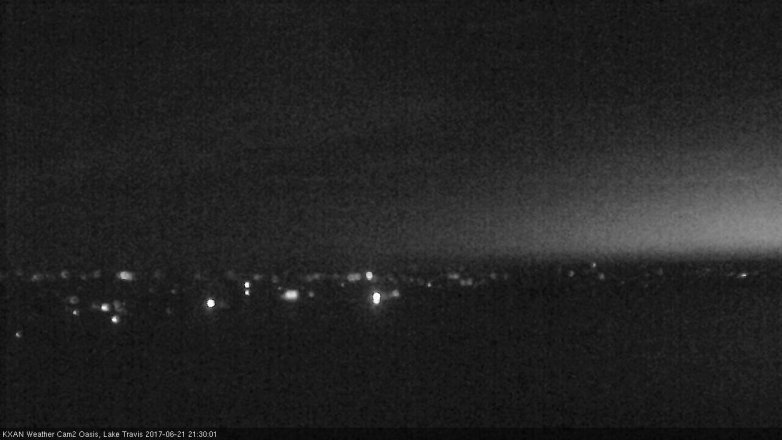 Lake Travis webcam, June 21, 2017 9:00 PM CT