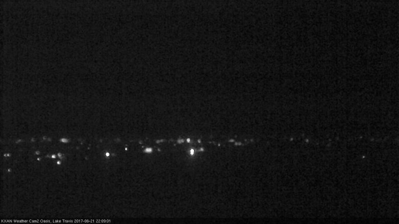 Lake Travis webcam, June 21, 2017 9:25 PM CT