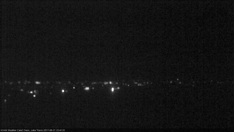Lake Travis webcam, June 21, 2017 10:10 PM CT