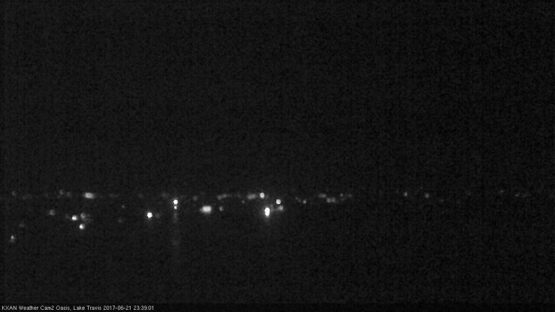 Lake Travis webcam, June 21, 2017 10:45 PM CT