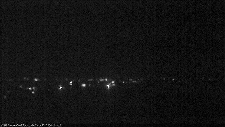 Lake Travis webcam, June 21, 2017 11:00 PM CT