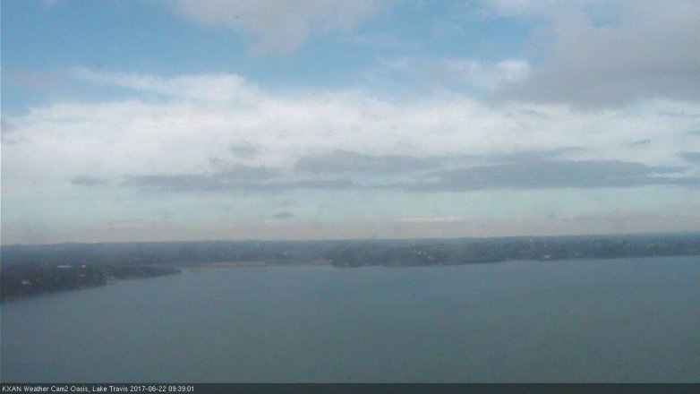 Lake Travis webcam, June 22, 2017 9:10 AM CT
