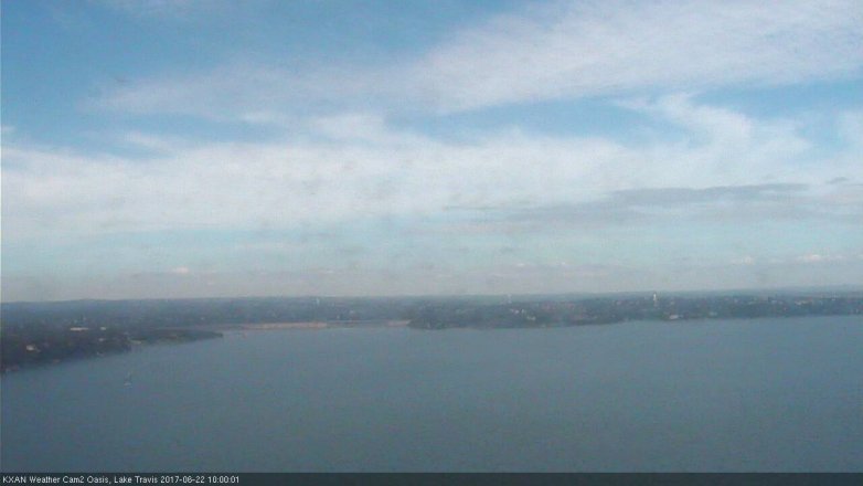 Lake Travis webcam, June 22, 2017 9:15 AM CT