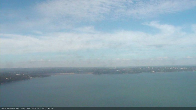 Lake Travis webcam, June 22, 2017 9:20 AM CT