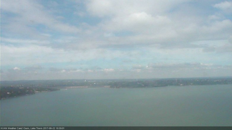 Lake Travis webcam, June 22, 2017 9:50 AM CT