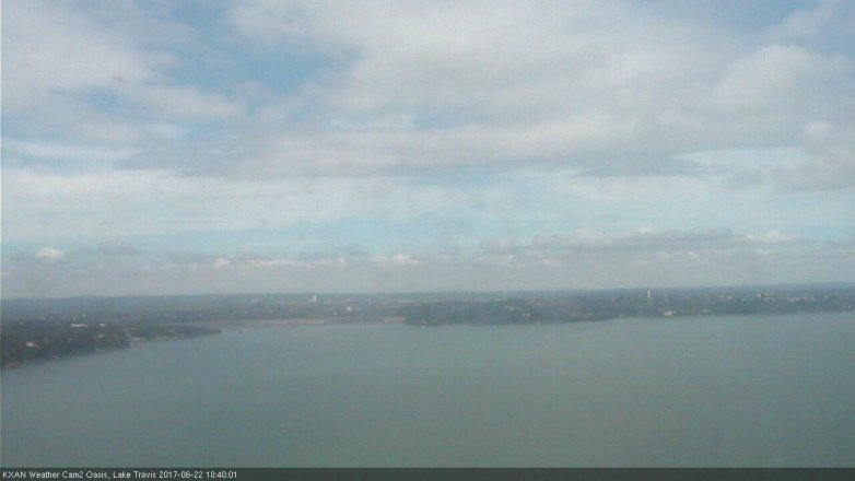Lake Travis webcam, June 22, 2017 10:00 AM CT
