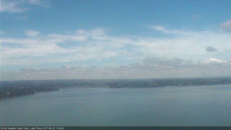 Lake Travis webcam, June 22, 2017 10:20 AM CT