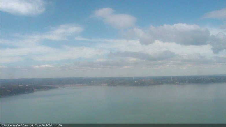 Lake Travis webcam, June 22, 2017 10:35 AM CT