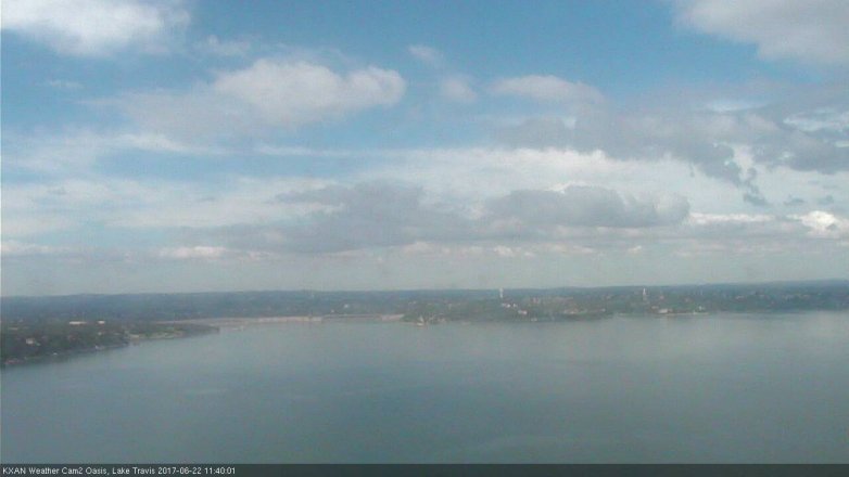 Lake Travis webcam, June 22, 2017 10:45 AM CT