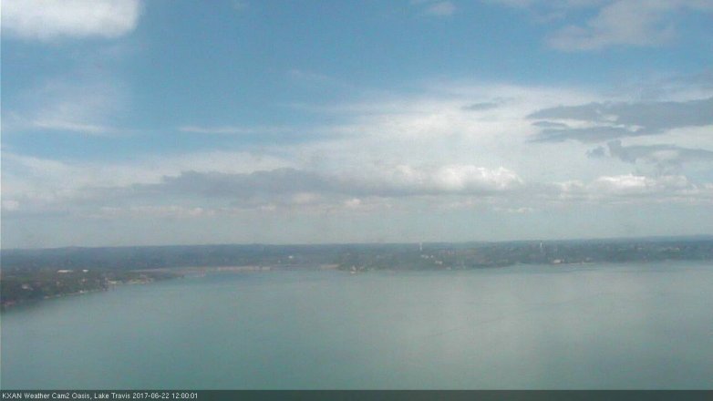 Lake Travis webcam, June 22, 2017 11:10 AM CT