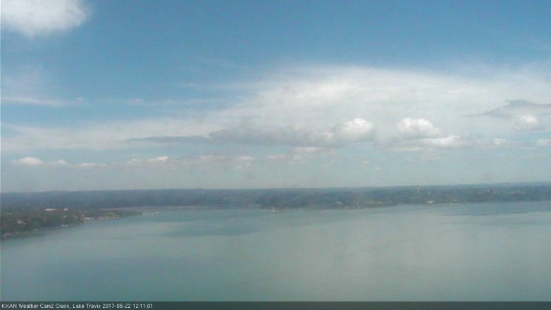 Lake Travis webcam, June 22, 2017 11:15 AM CT