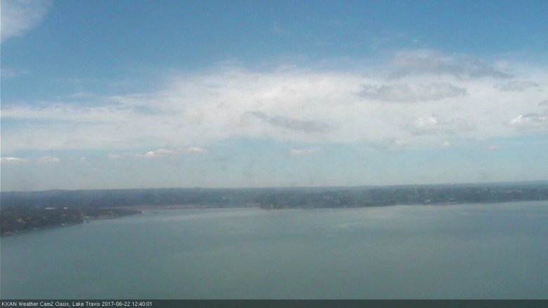 Lake Travis webcam, June 22, 2017 12:00 PM CT