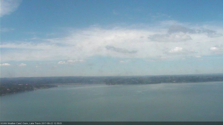 Lake Travis webcam, June 22, 2017 12:05 PM CT