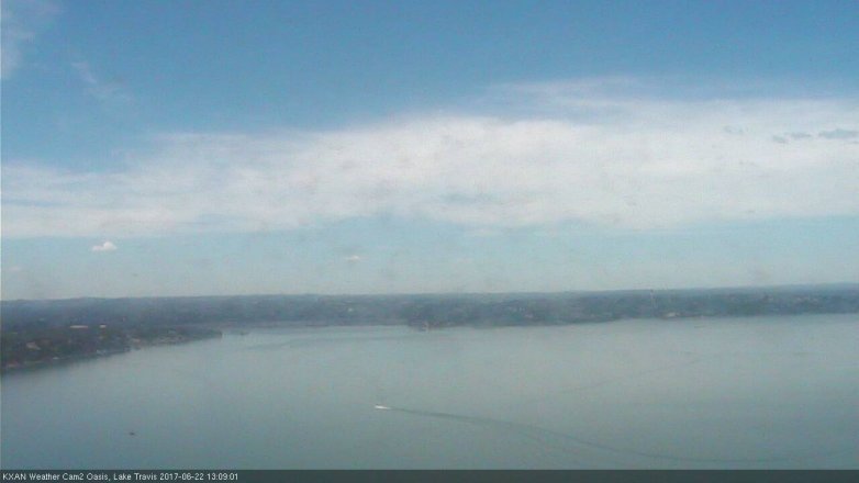 Lake Travis webcam, June 22, 2017 12:15 PM CT