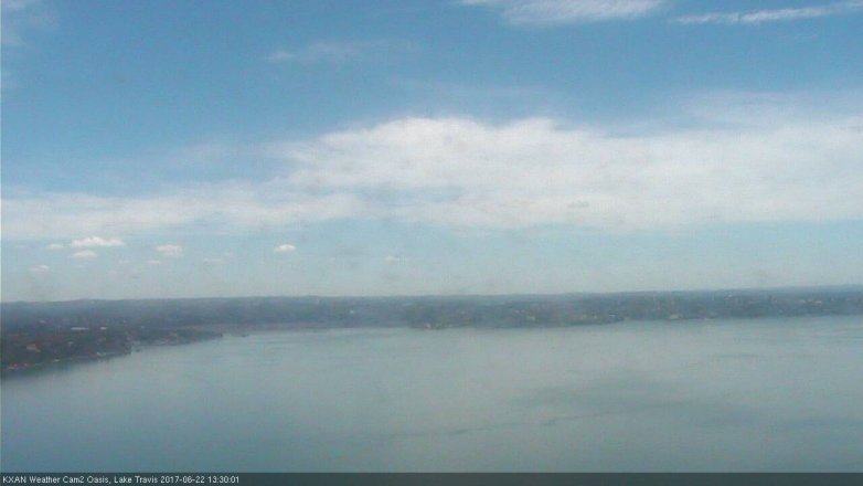 Lake Travis webcam, June 22, 2017 12:40 PM CT