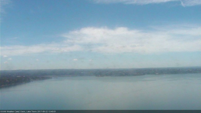 Lake Travis webcam, June 22, 2017 12:45 PM CT