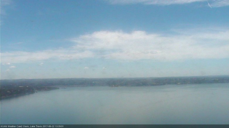 Lake Travis webcam, June 22, 2017 12:50 PM CT