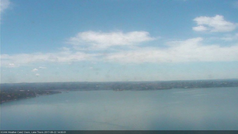 Lake Travis webcam, June 22, 2017 1:25 PM CT