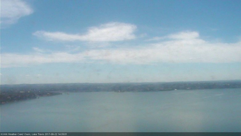 Lake Travis webcam, June 22, 2017 1:50 PM CT