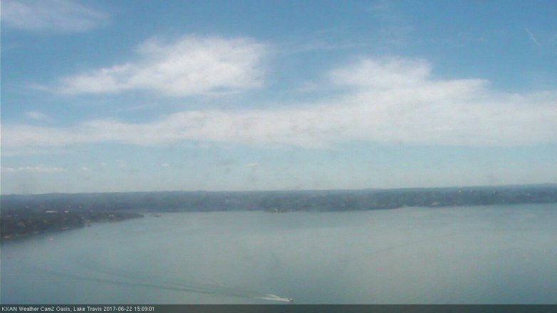 Lake Travis webcam, June 22, 2017 2:15 PM CT