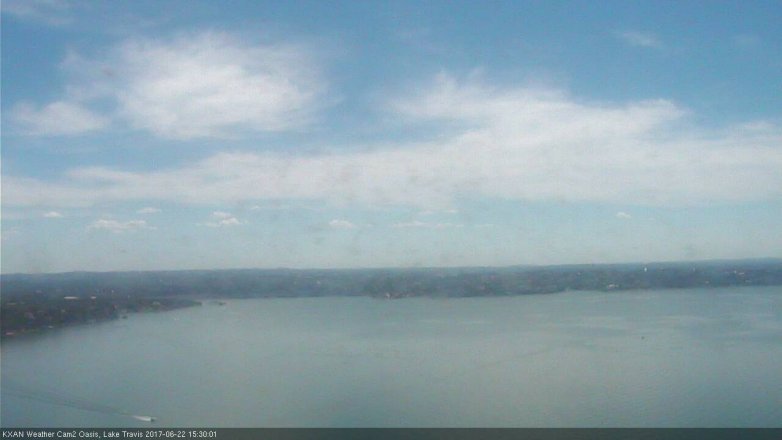 Lake Travis webcam, June 22, 2017 2:55 PM CT