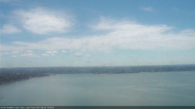 Lake Travis webcam, June 22, 2017 3:00 PM CT