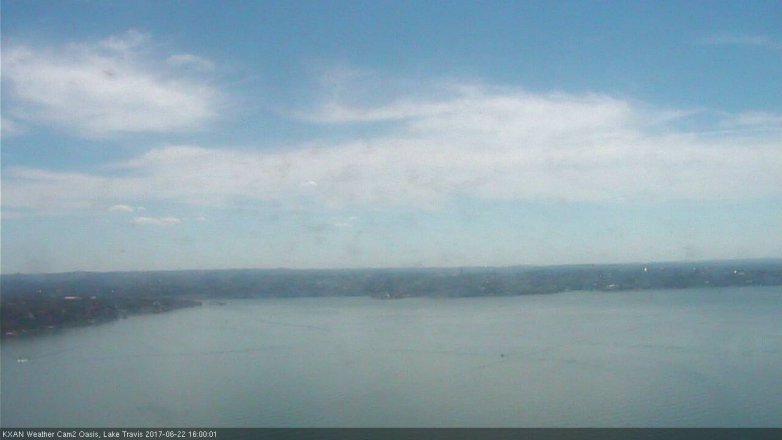 Lake Travis webcam, June 22, 2017 3:05 PM CT