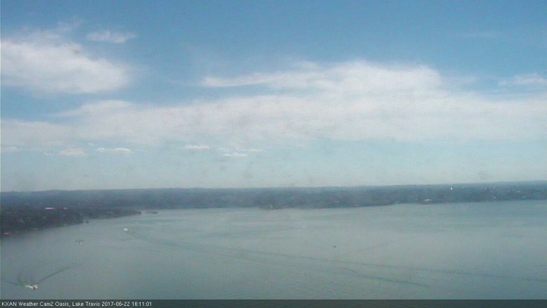 Lake Travis webcam, June 22, 2017 3:35 PM CT